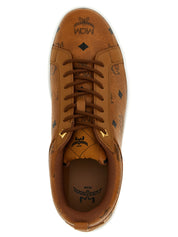 MCM Brown Polyurethane Low Top Sneakers