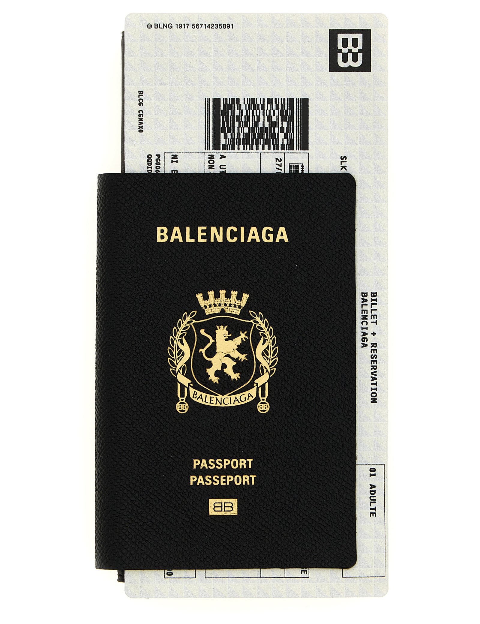 Balenciaga Black Calf Leather Wallet