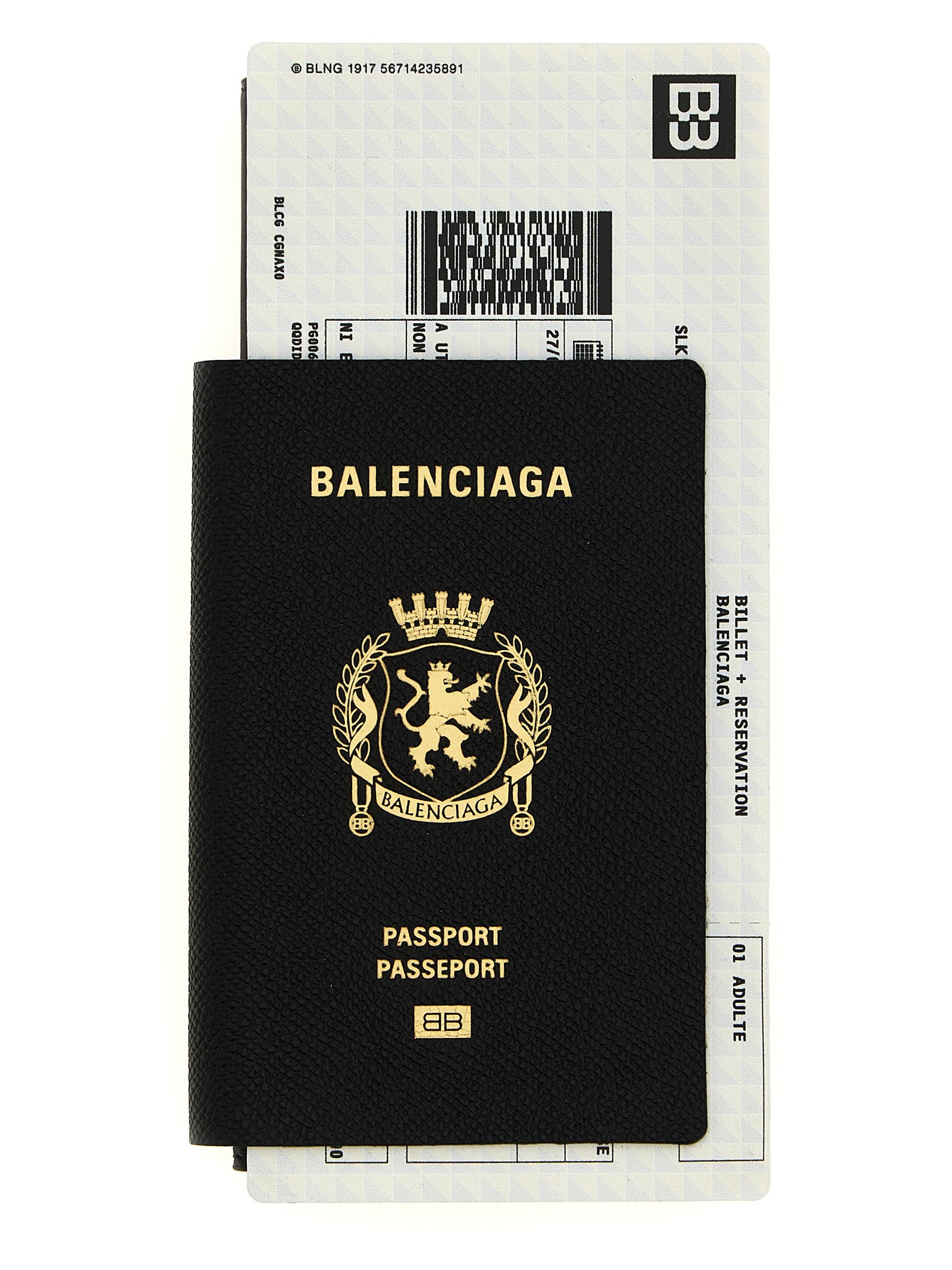 Balenciaga Black Calf Leather Wallet