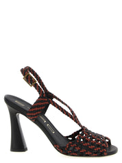 Etro Brown Polyethylene Stiletto Heel Sandals
