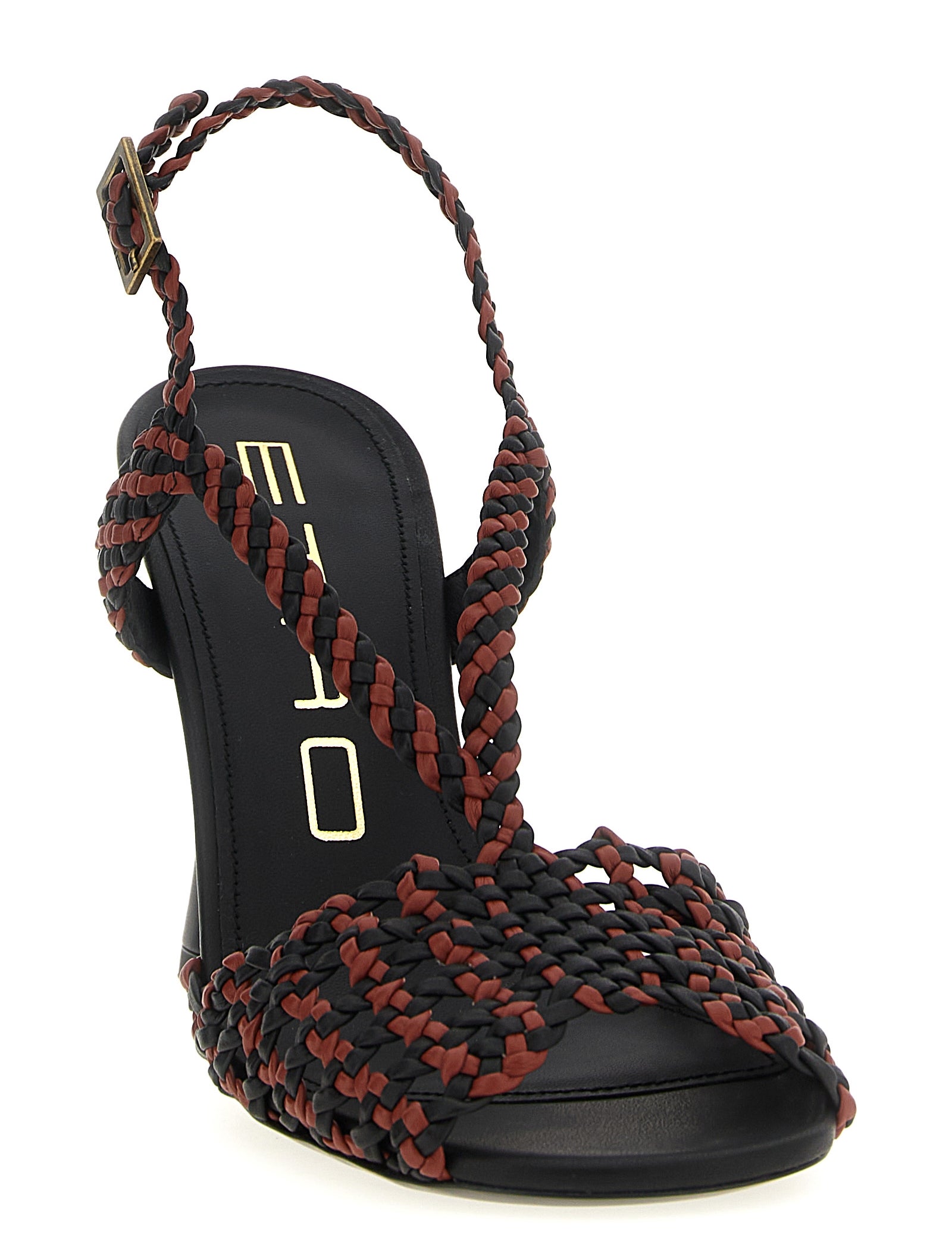 Etro Brown Polyethylene Stiletto Heel Sandals