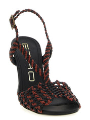 Etro Brown Polyethylene Stiletto Heel Sandals