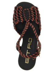 Etro Brown Polyethylene Stiletto Heel Sandals