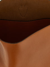 Tod's Brown Hammered Calfskin Mini Bucket Bag