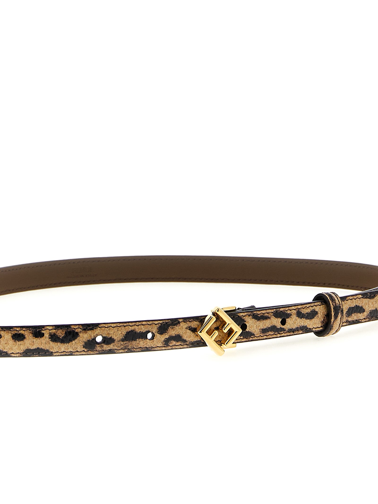Fendi Multicolor Karung Snake Leather Belt