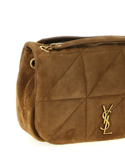 Saint Laurent Beige Calfskin Mini Shoulder Bag
