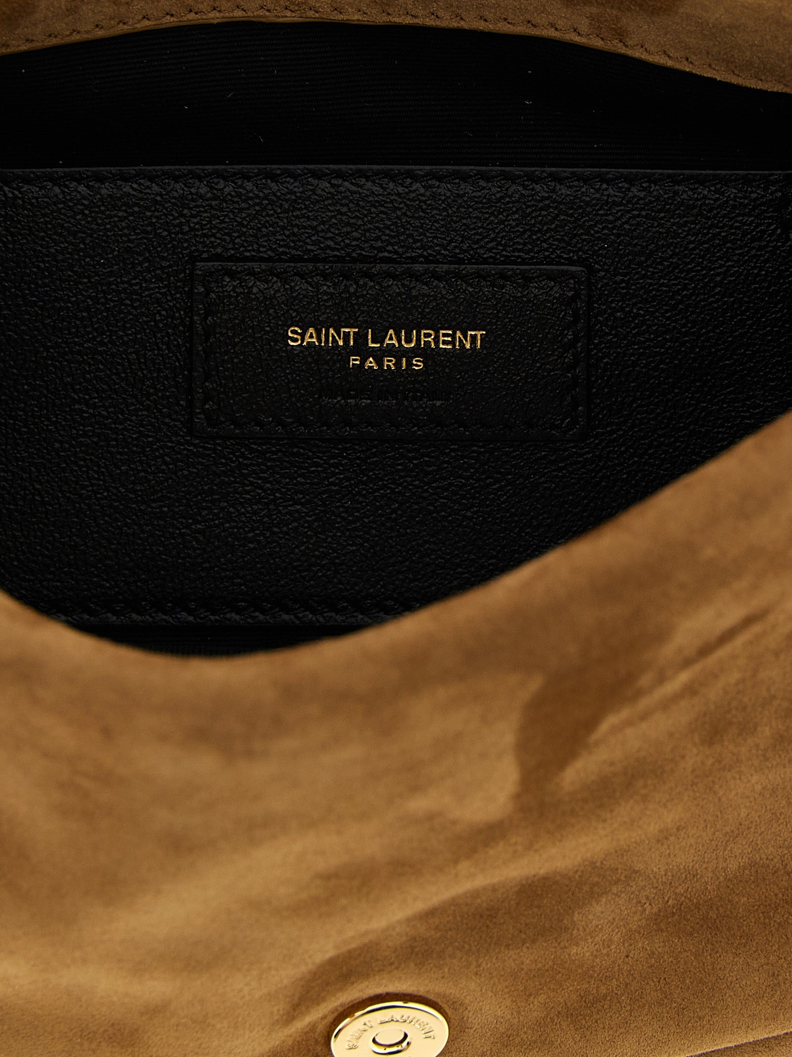 Saint Laurent Beige Calfskin Mini Shoulder Bag