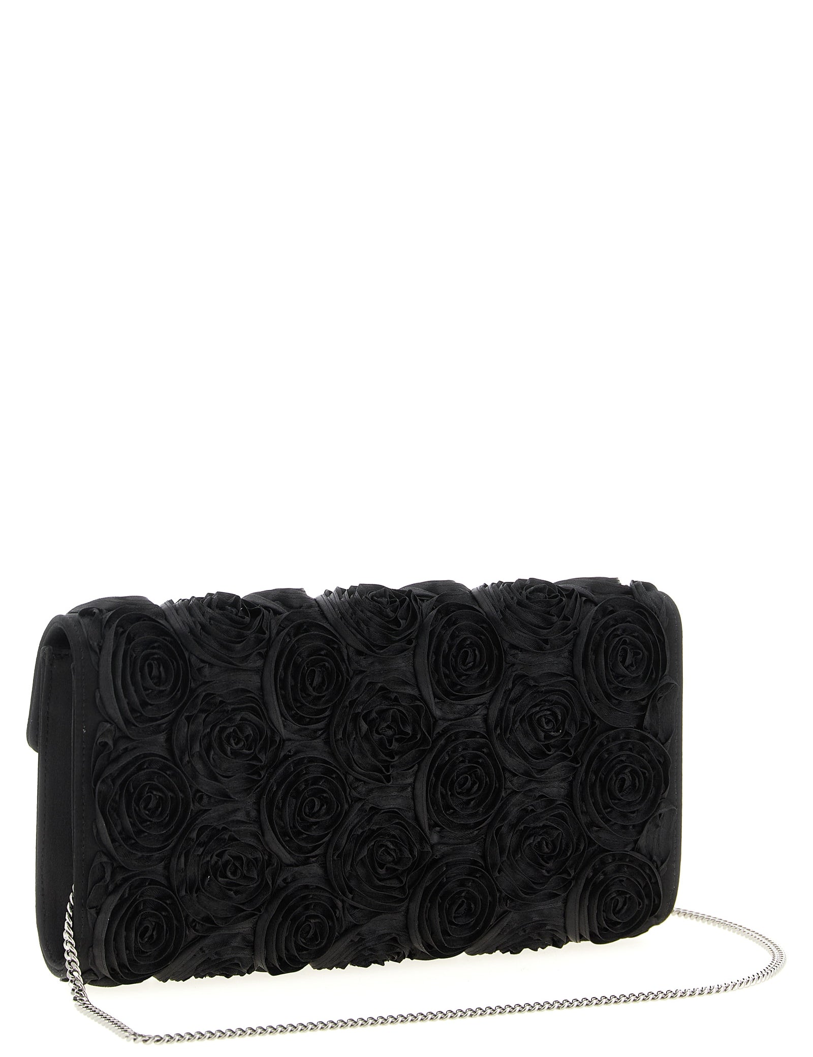 Roger Vivier Black Viscose Clutch Bag