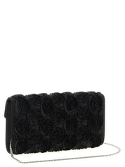 Roger Vivier Black Viscose Clutch Bag