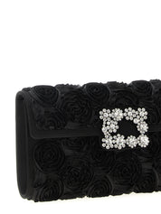 Roger Vivier Black Viscose Clutch Bag