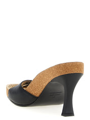 Balenciaga Black Calfskin Stiletto Heel Sandals