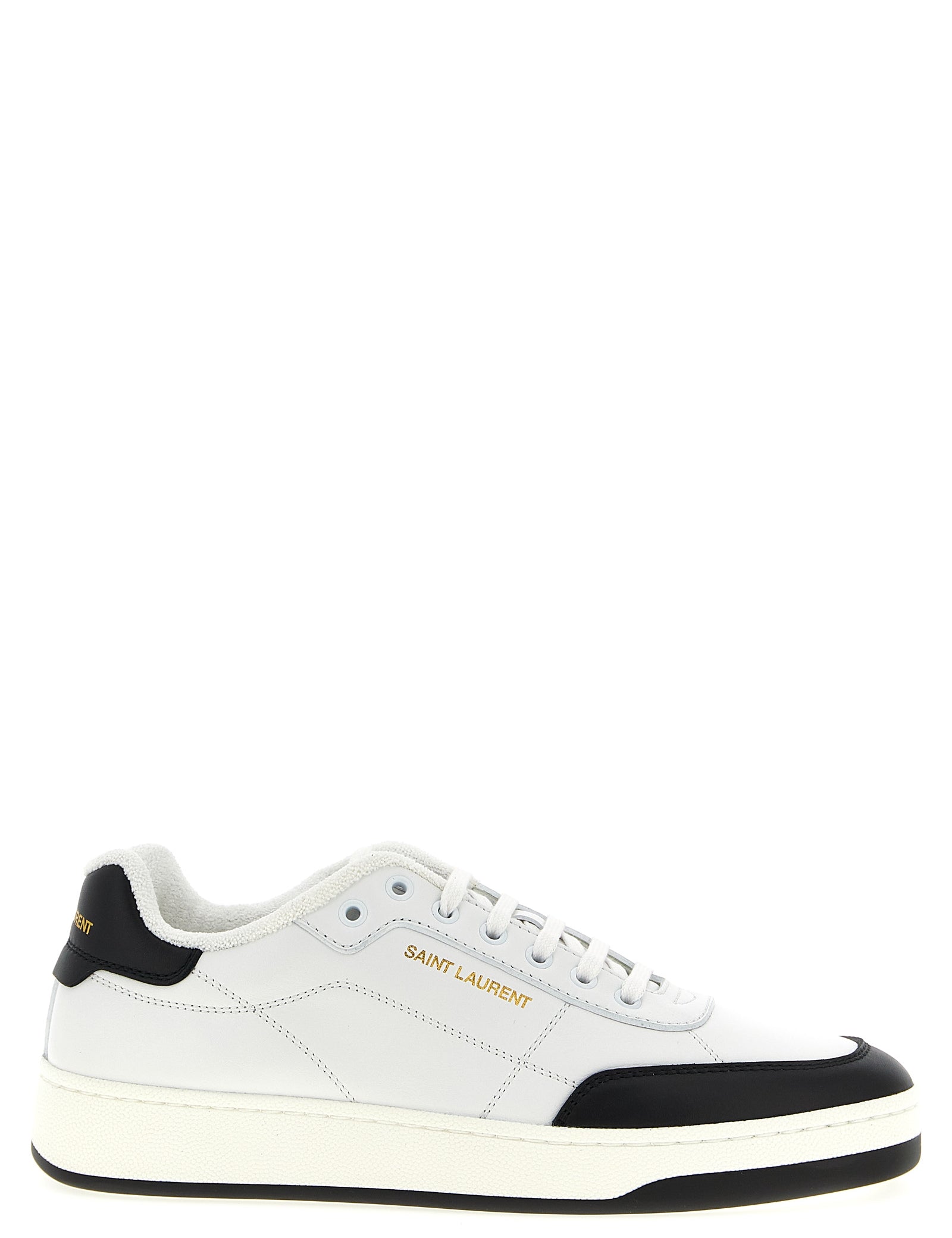 Black Calfskin Low Top Sneakers