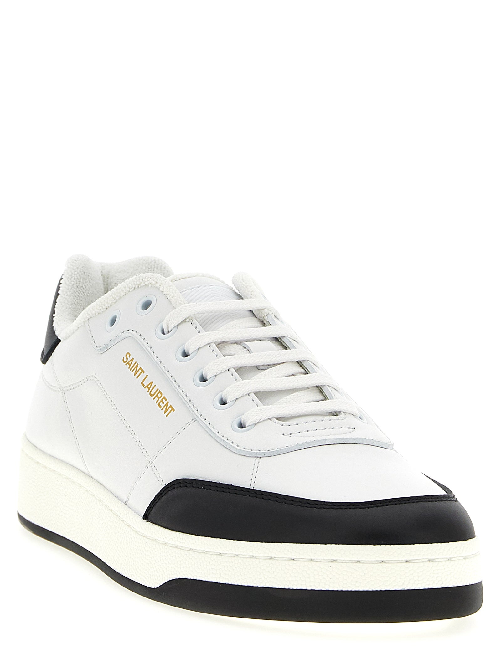 Black Calfskin Low Top Sneakers