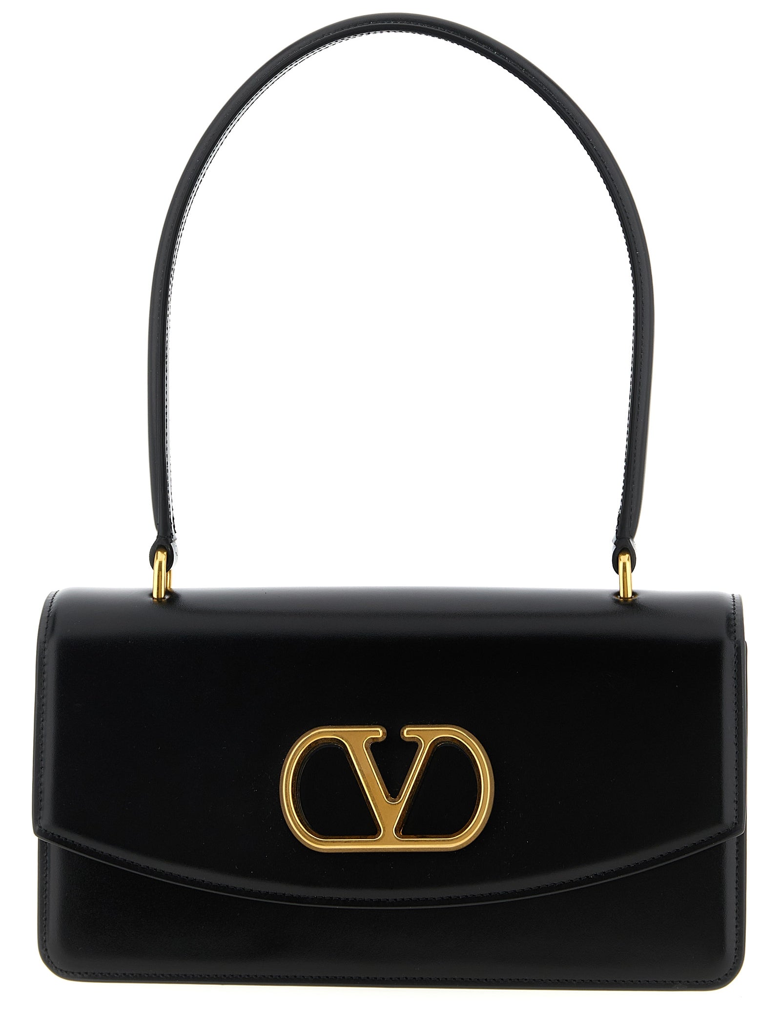 Valentino Garavani Black Calfskin Shoulder Bag
