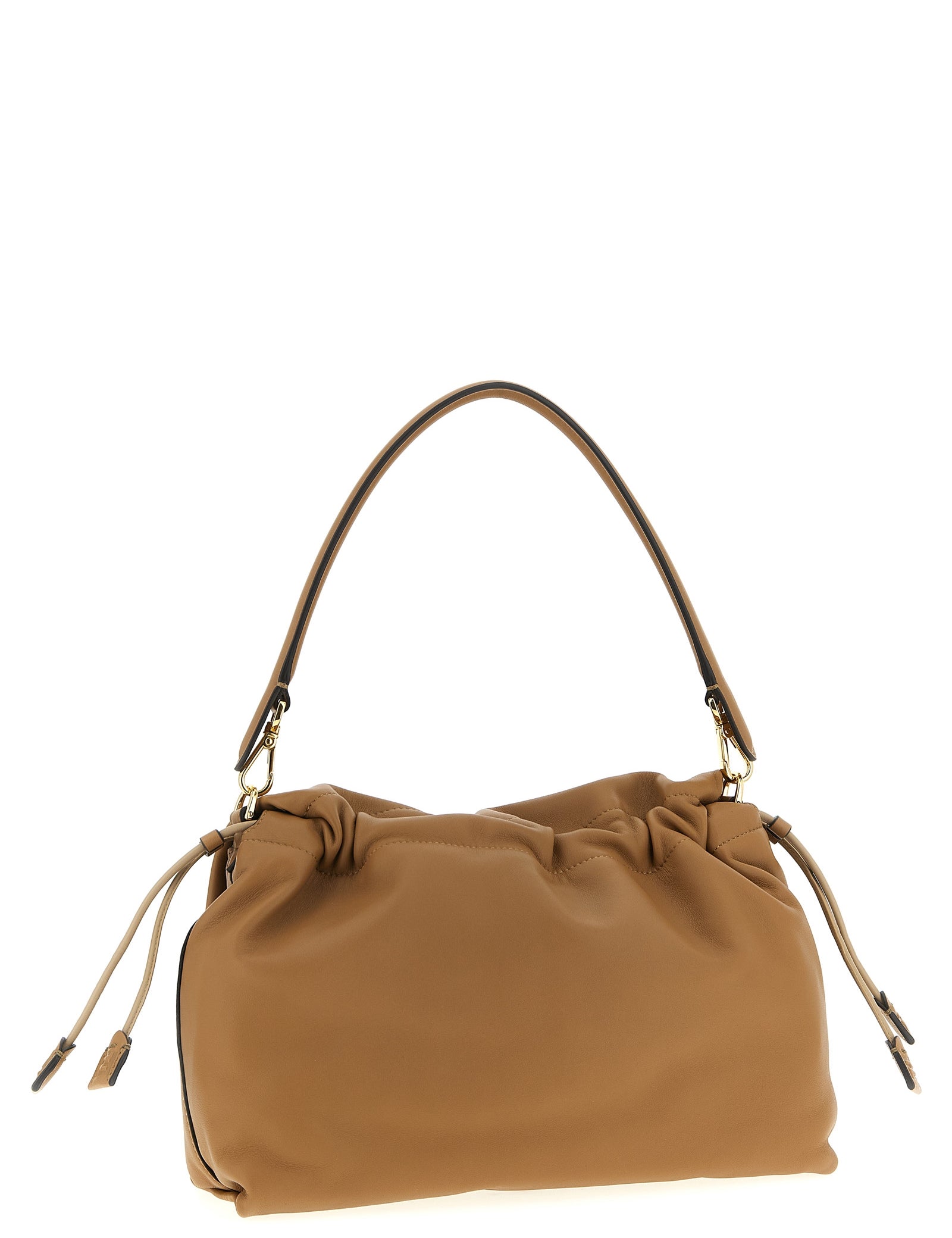 Fendi Beige Lamb Leather Shoulder Bag
