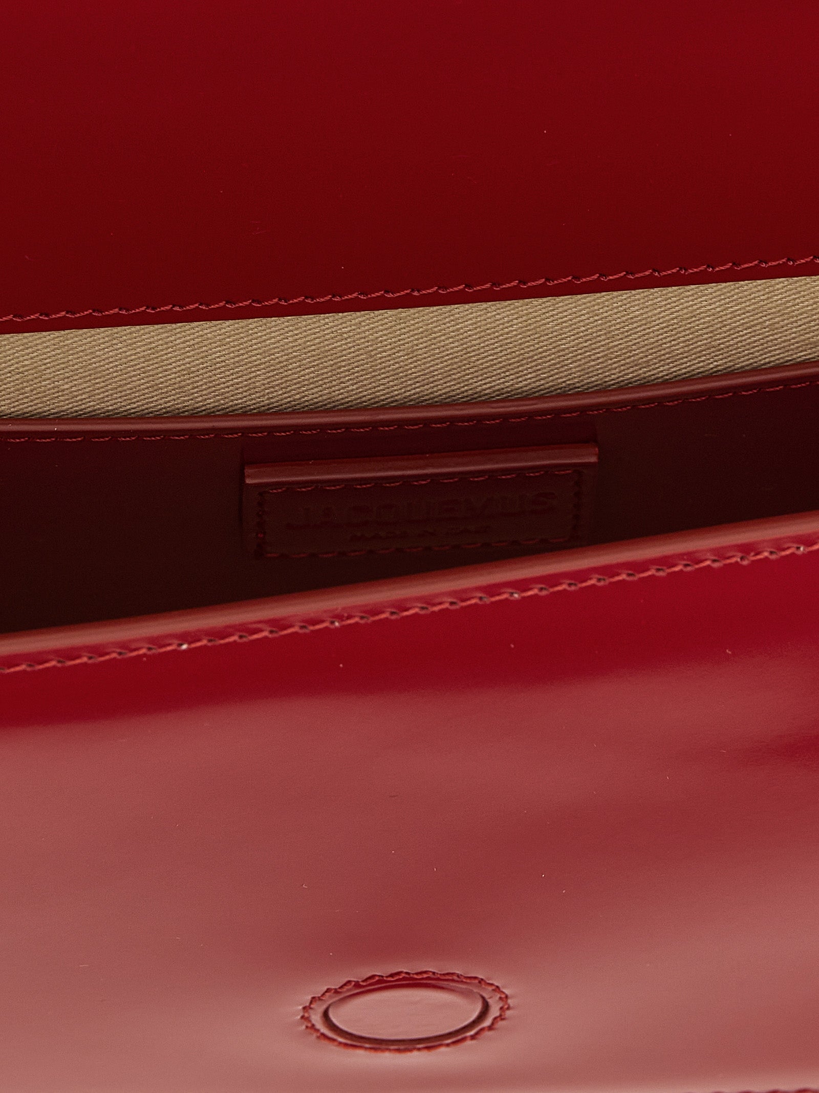 Jacquemus Red Calfskin Shoulder Bag