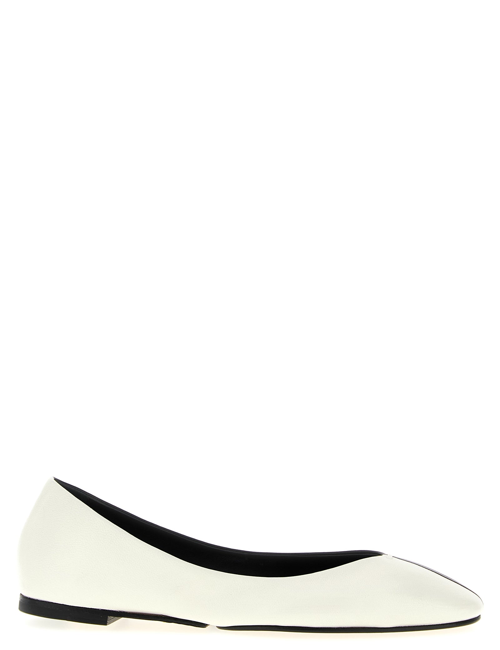 Black Lamb Leather Ballet Flats