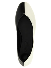 Jacquemus White/Black Lamb Leather Ballet Flats