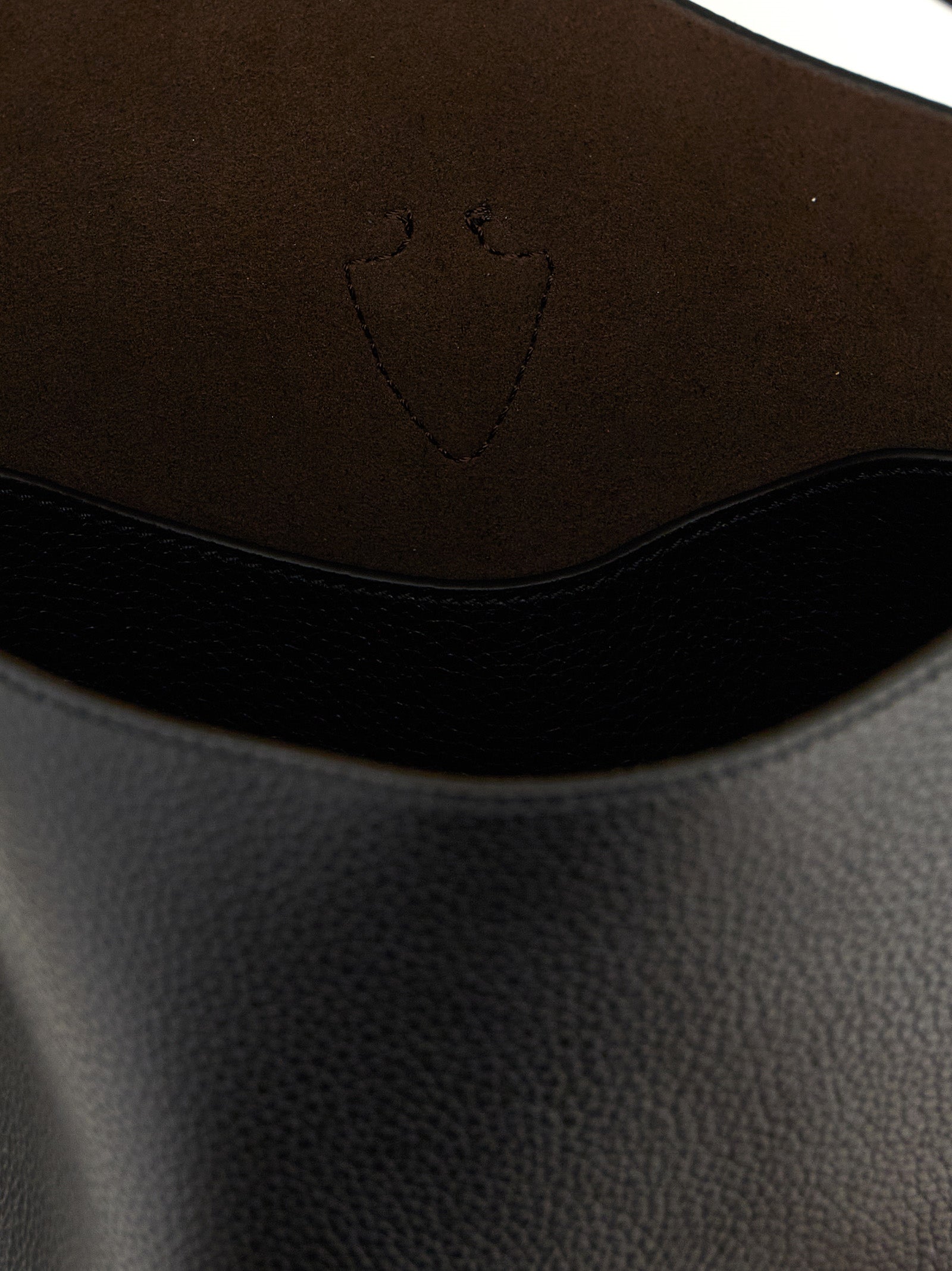Tod's Black Hammered Calfskin Mini Bucket Bag