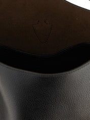 Tod's Black Hammered Calfskin Mini Bucket Bag