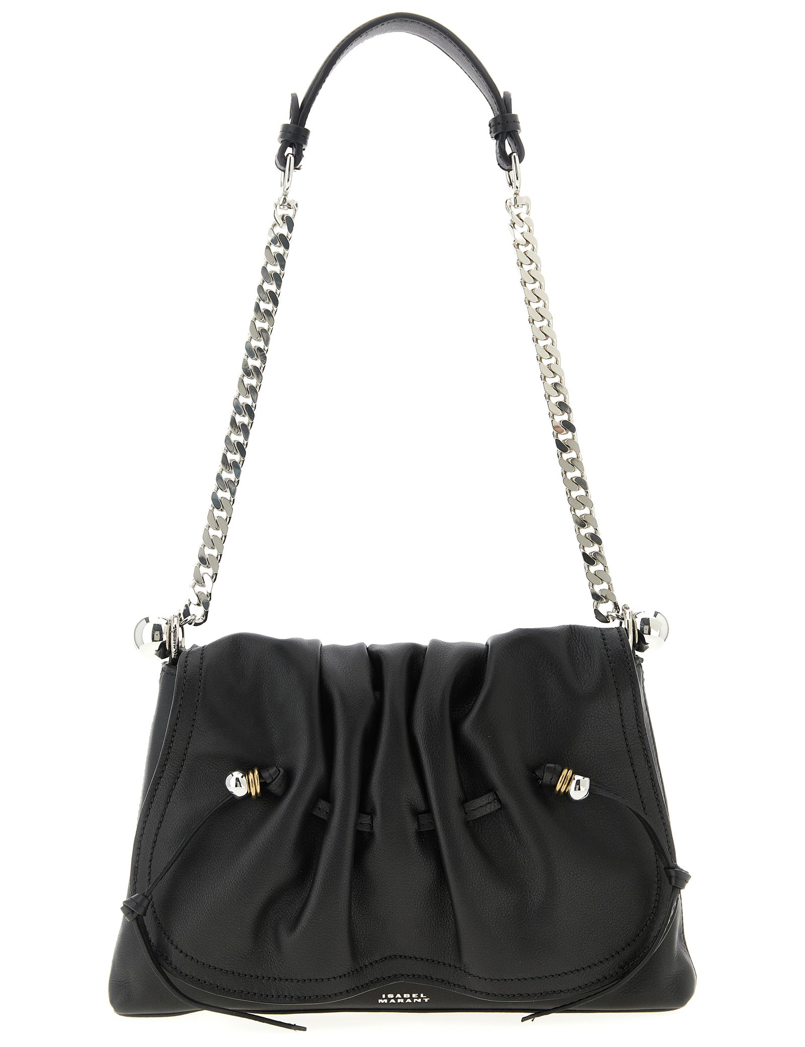 Isabel Marant Black Calfskin Shoulder Bag