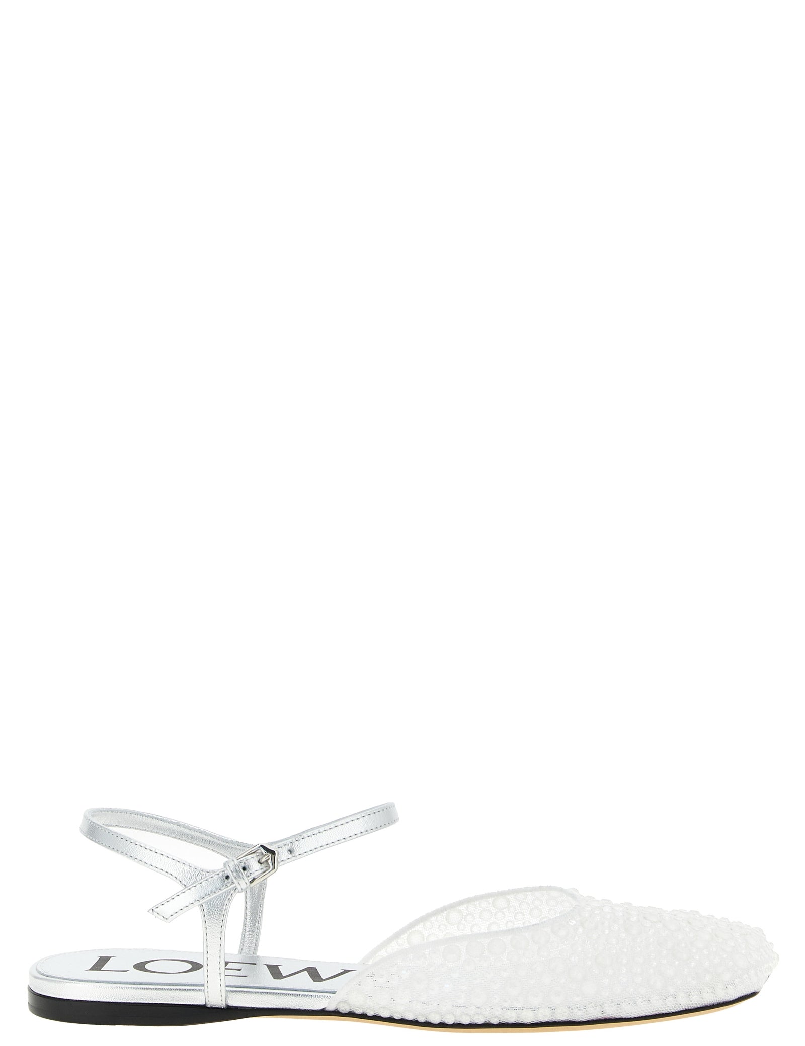 Loewe White Polyamide Ballet Flats