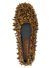 Dries Van Noten Brown Viscose Ballet Flats
