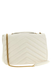 Saint Laurent Beige Lamb Leather Shoulder Bag