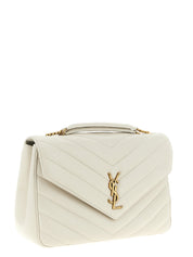 Saint Laurent Beige Lamb Leather Shoulder Bag