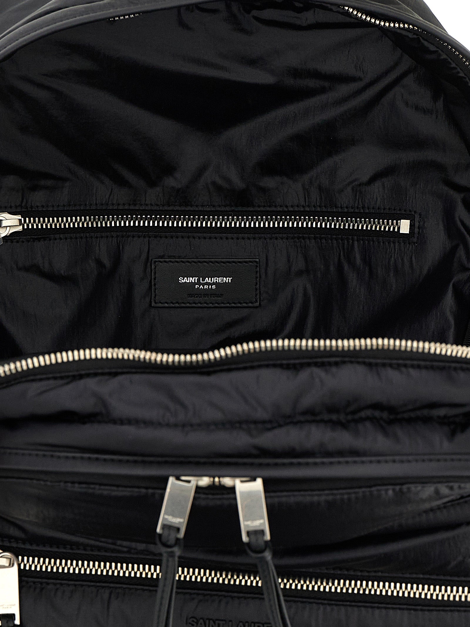 Saint Laurent Black Calfskin Backpack