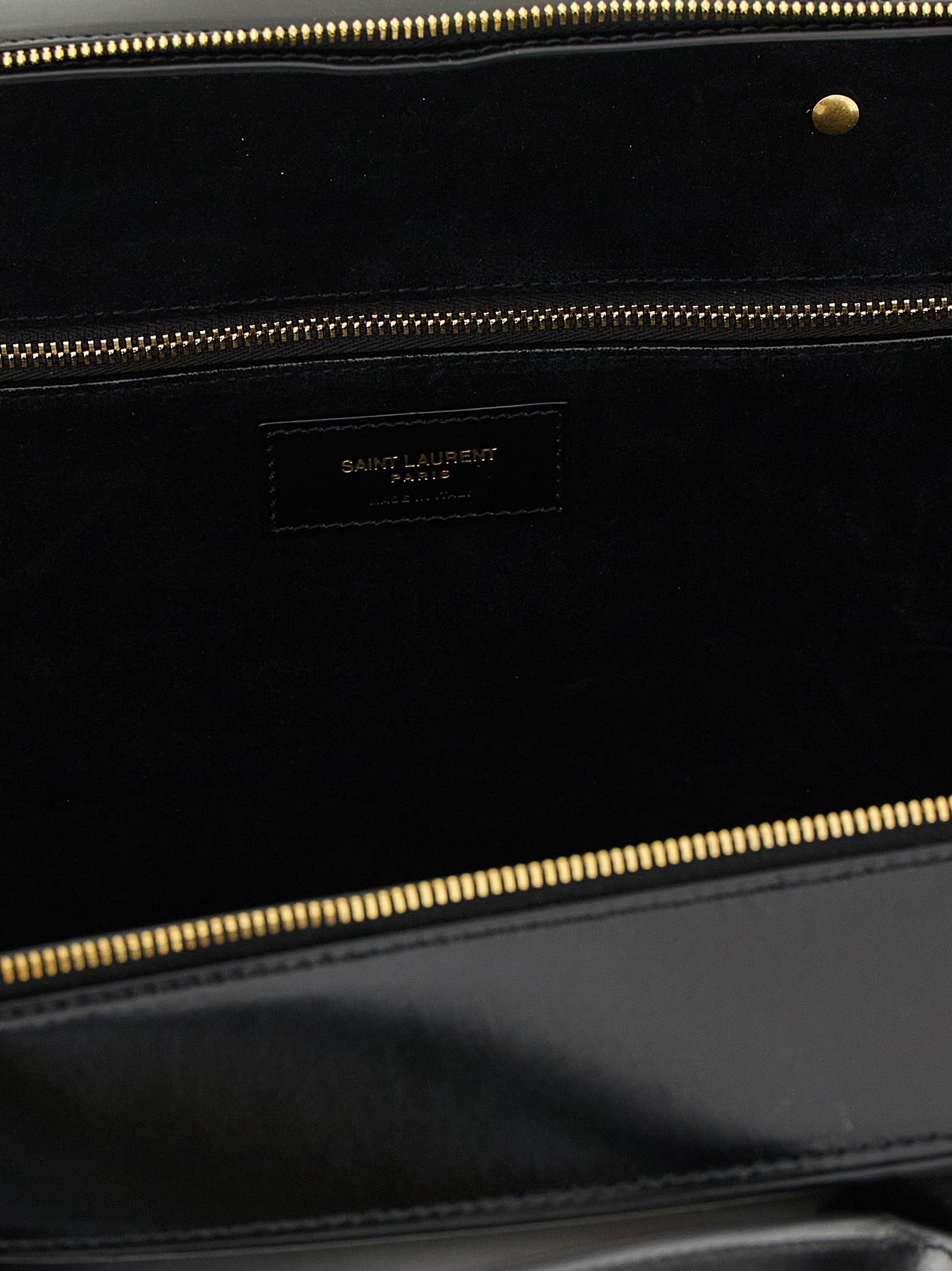 Saint Laurent Black Calfskin Shoulder Bag