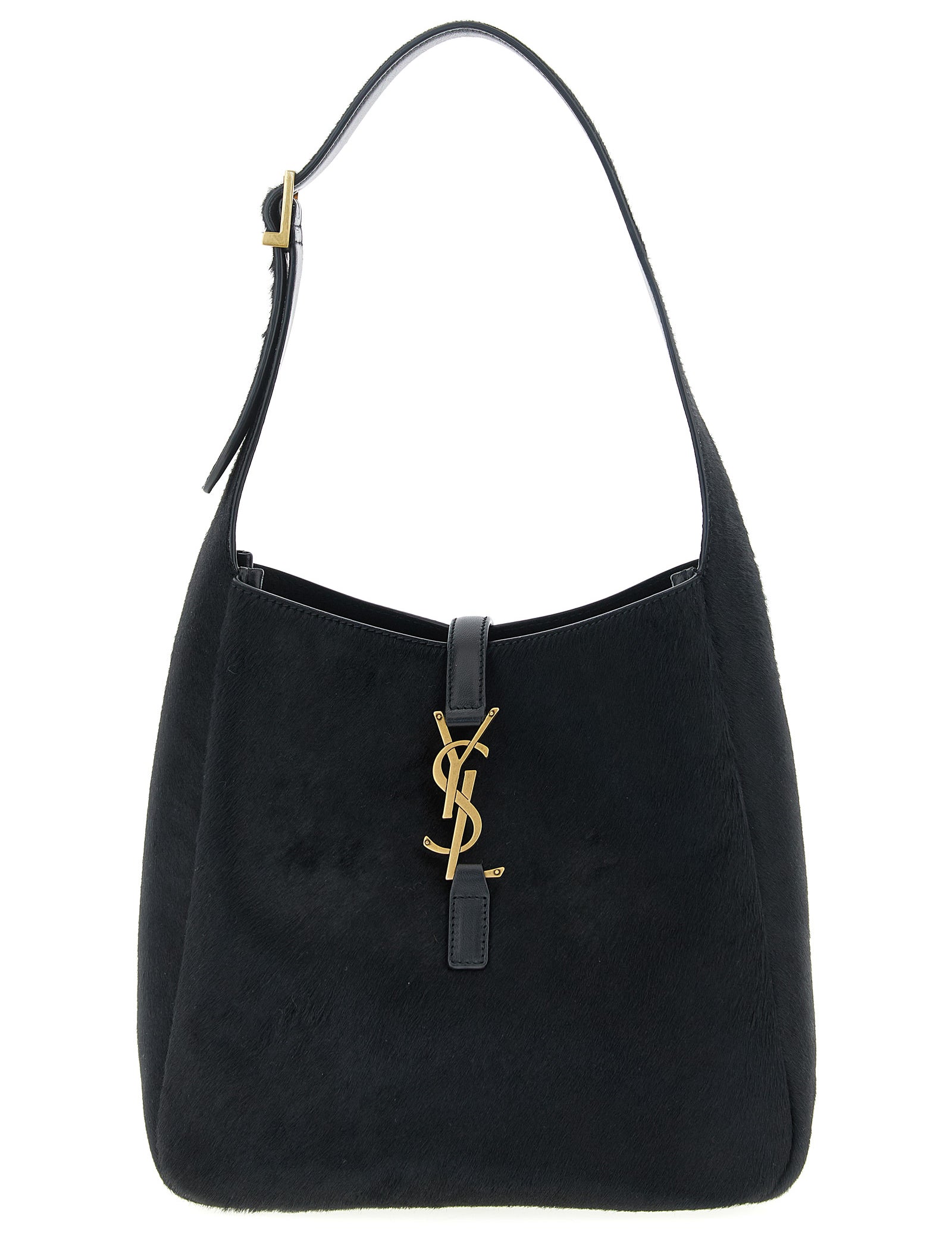 Saint Laurent Black Calfskin Shoulder Bag