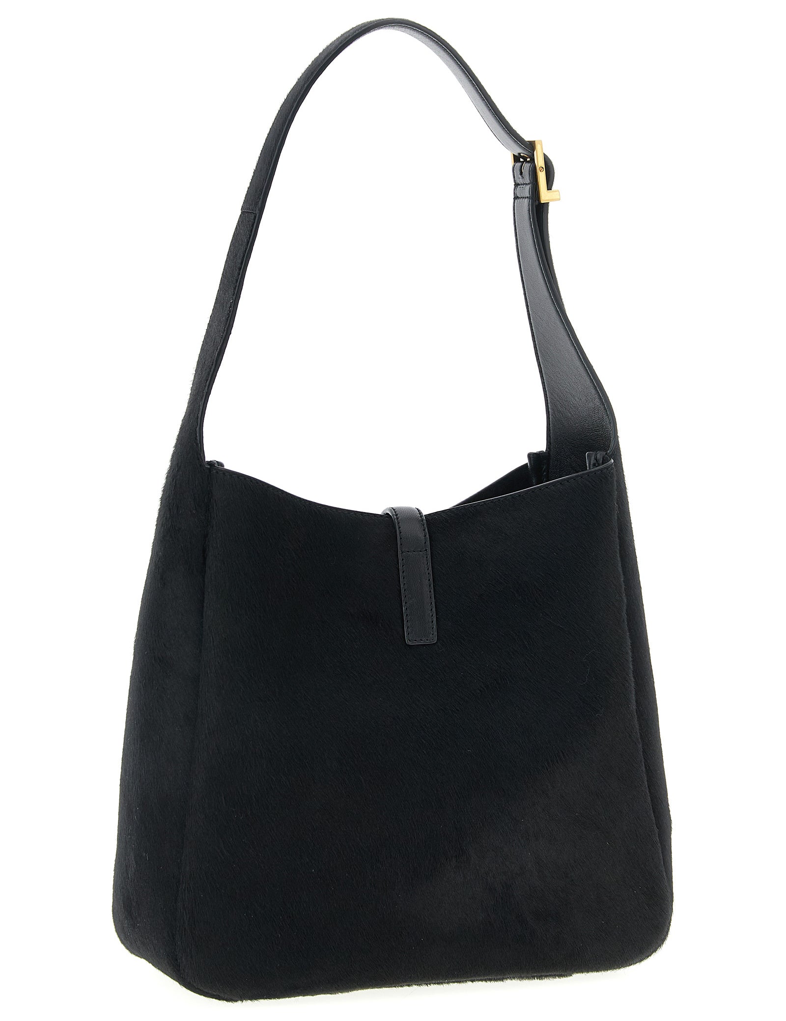 Saint Laurent Black Calfskin Shoulder Bag