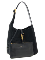 Saint Laurent Black Calfskin Shoulder Bag