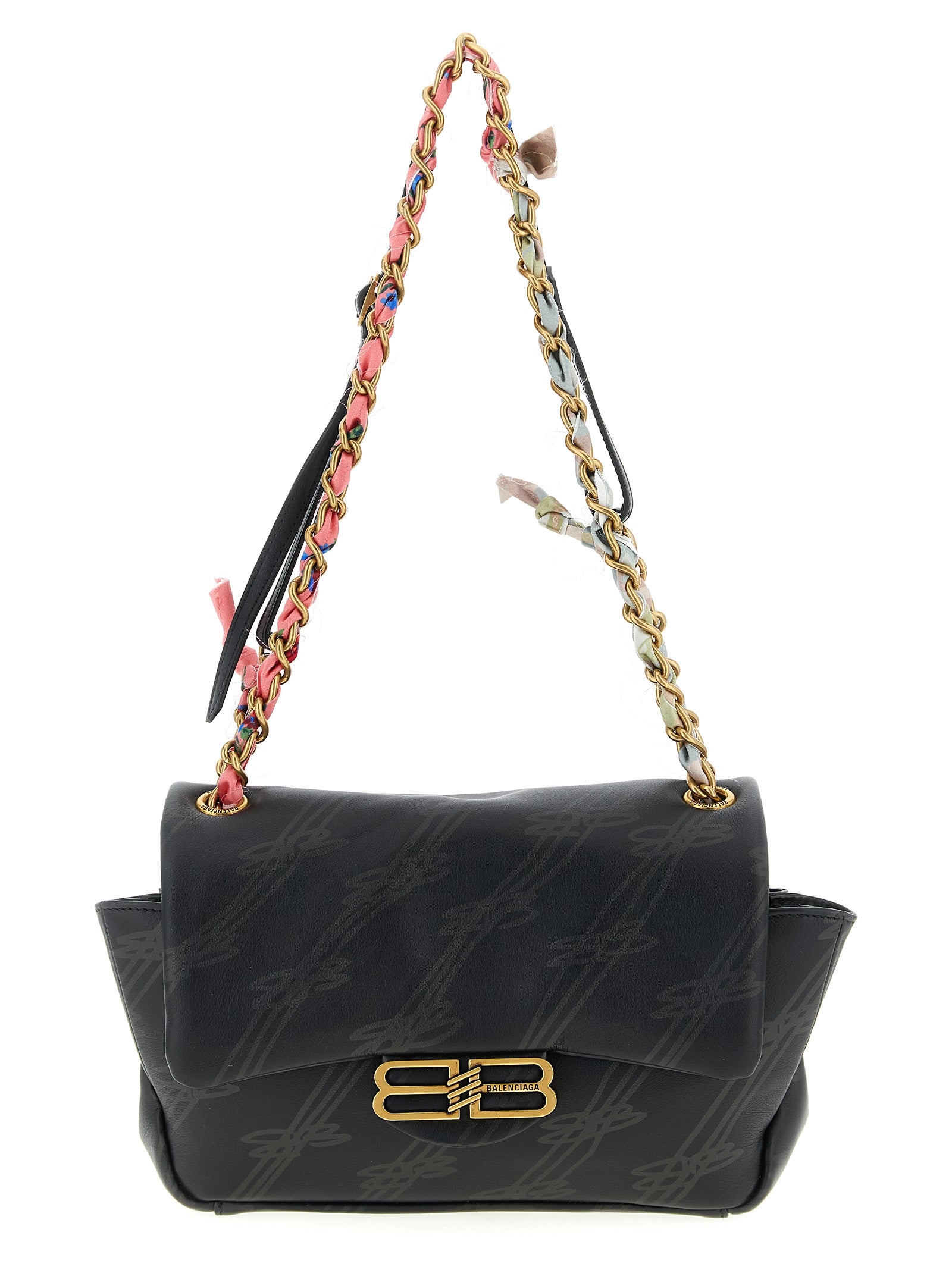 Balenciaga Black Calf Leather Mini Shoulder Bag