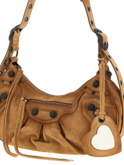 Balenciaga Brown Calfskin Shoulder Bag