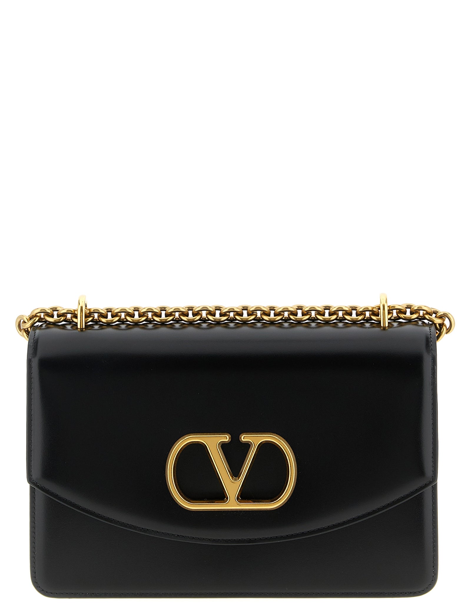 Valentino Garavani Black Calfskin Shoulder Bag