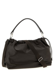 Fendi Brown Calfskin Flux Maxi Messenger Bag