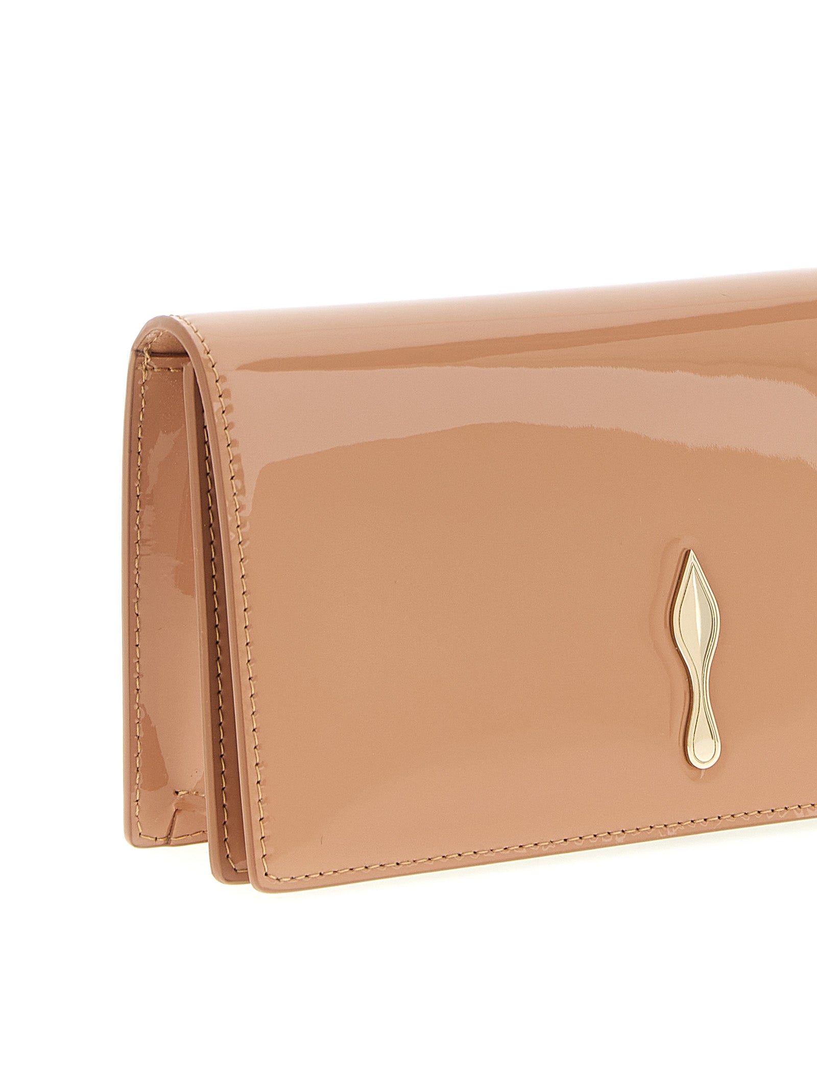 Christian Louboutin Pink Calfskin Clutch Bag