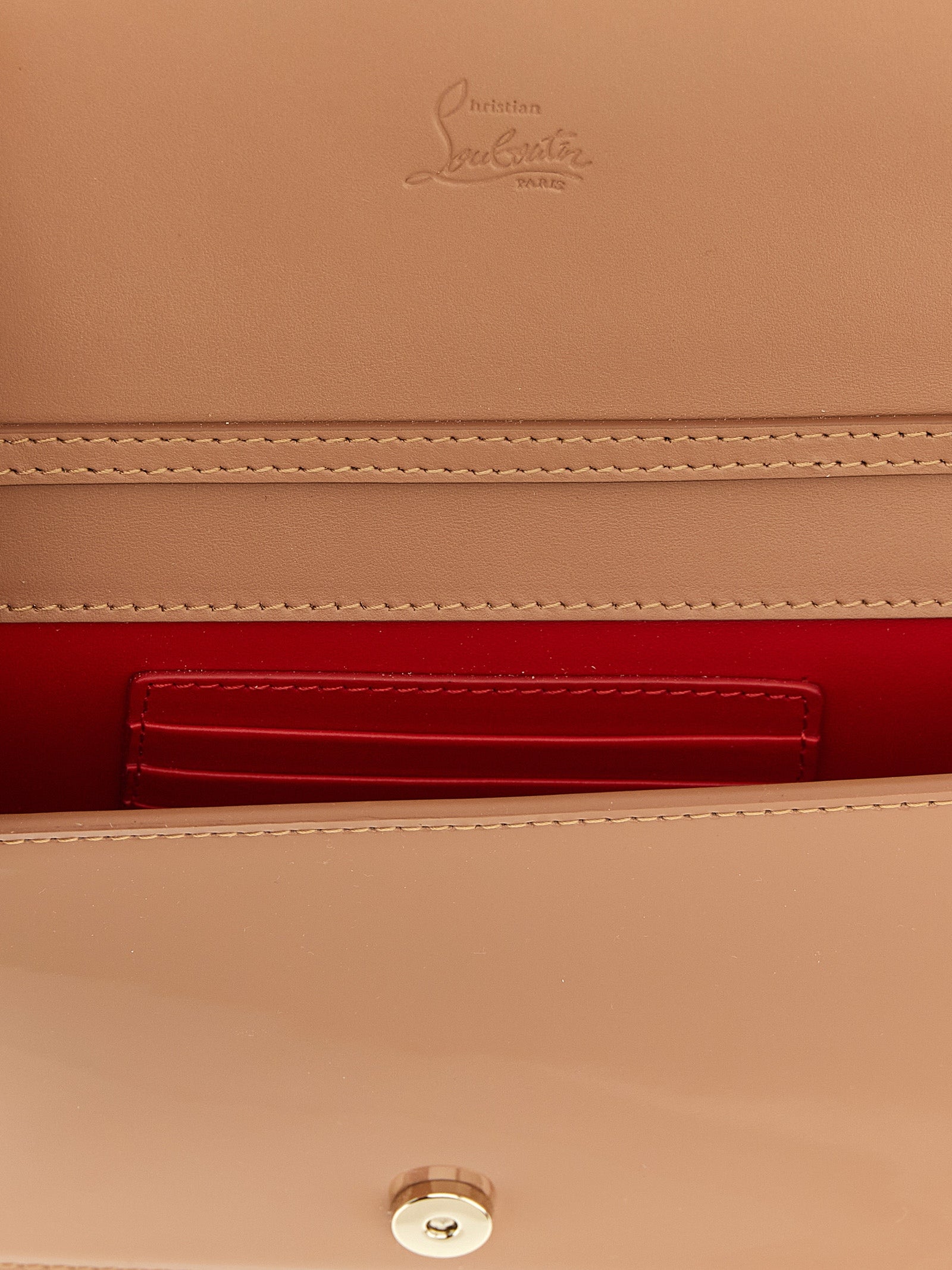 Christian Louboutin Pink Calfskin Clutch Bag