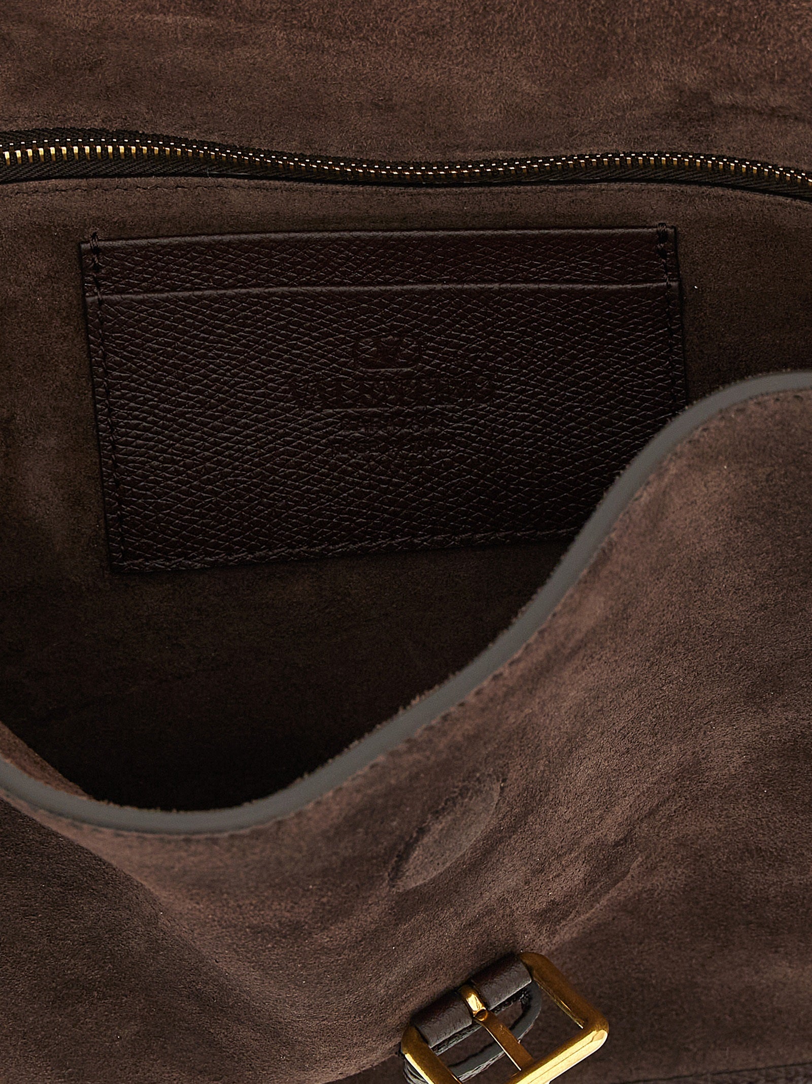 Valentino Garavani Brown Suede Crossbody Bag