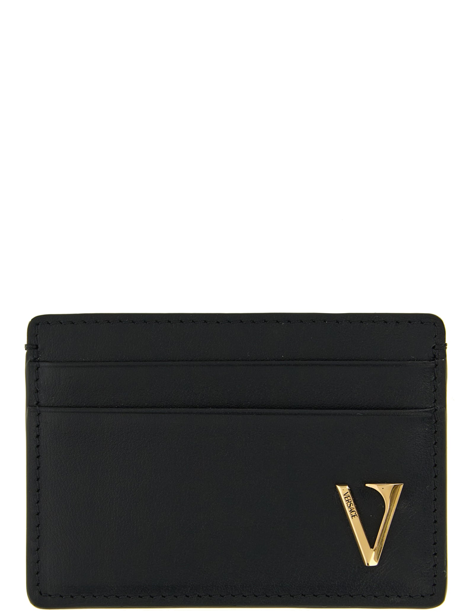 Versace Black Calfskin Cardholder