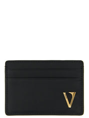 Versace Black Calfskin Cardholder