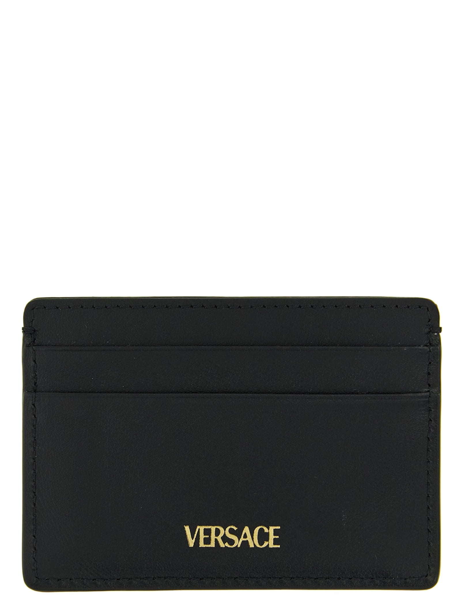 Versace Black Calfskin Cardholder