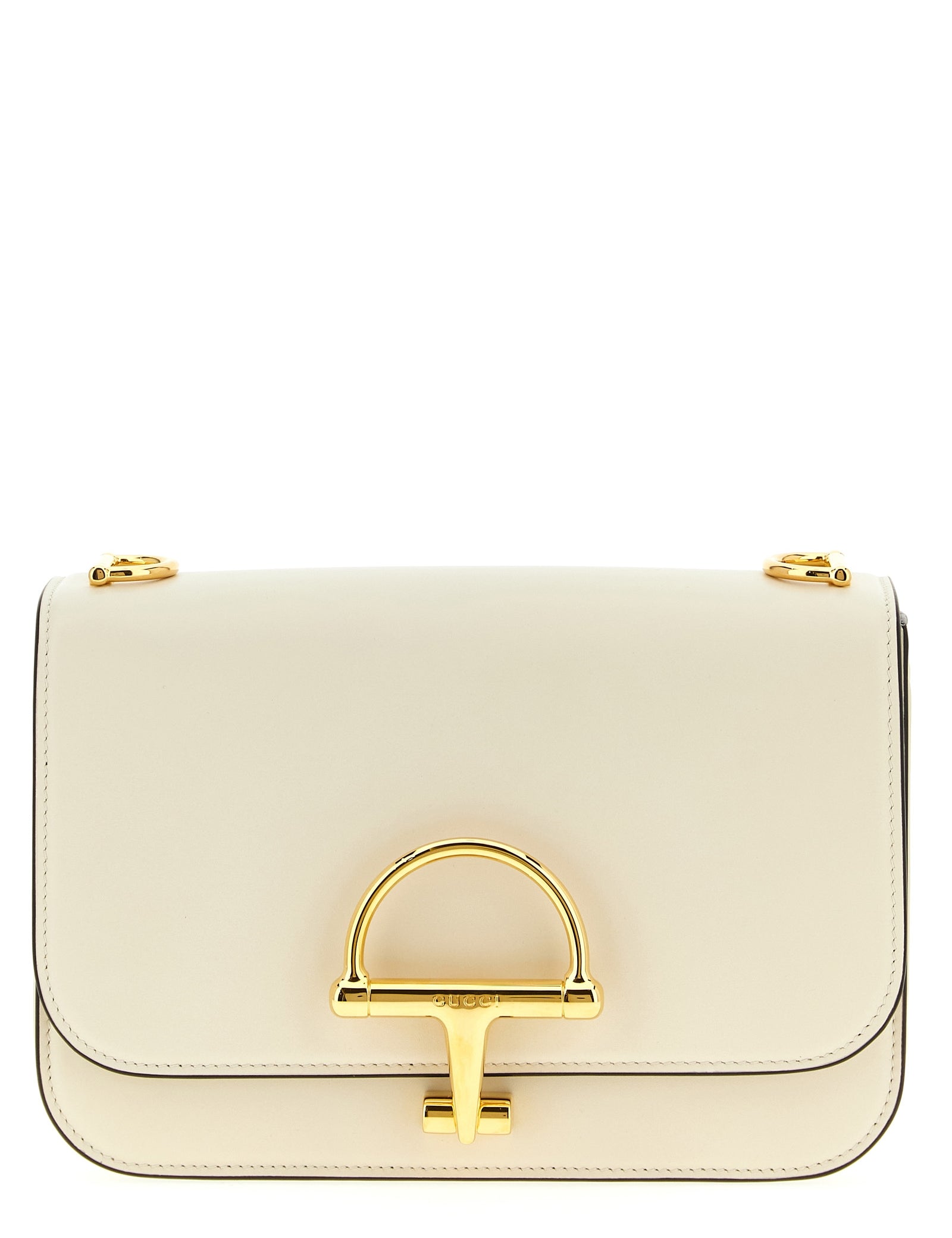 Gucci White Calfskin Shoulder Bag