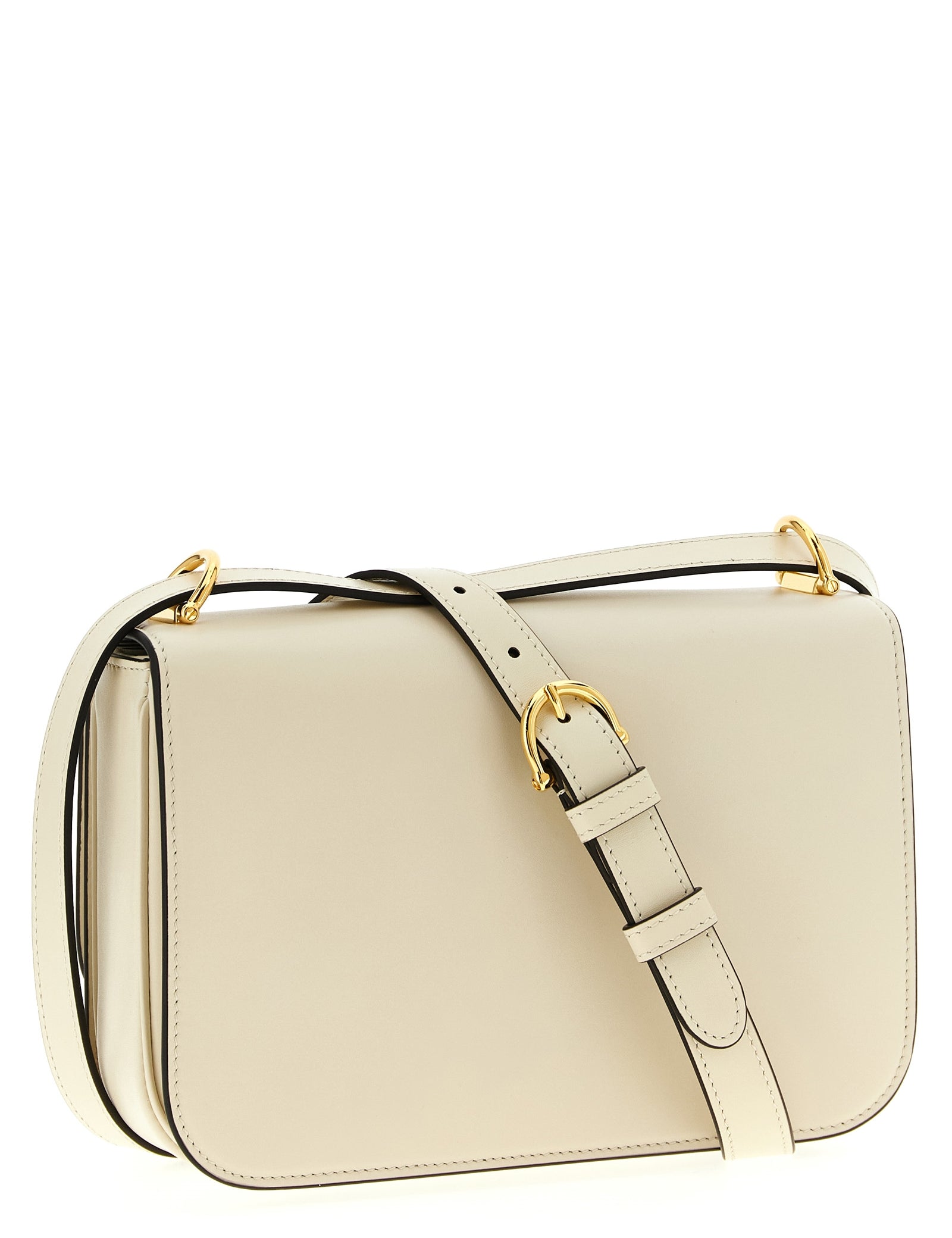 Gucci White Calfskin Shoulder Bag