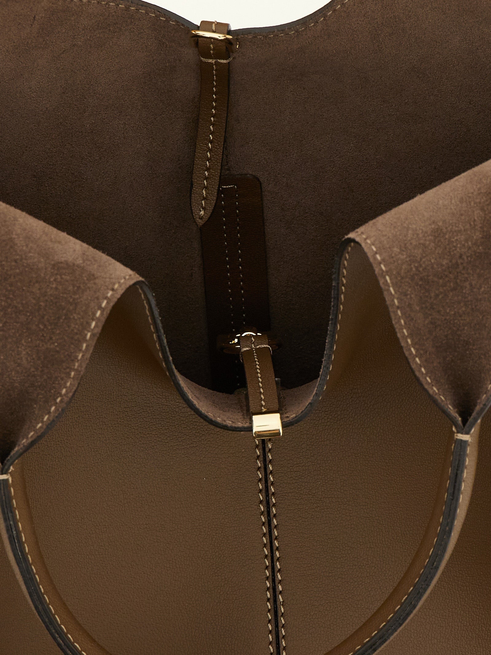 Tod's Brown Calfskin Small EBR Handbag