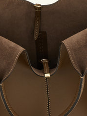 Tod's Brown Calfskin Small EBR Handbag