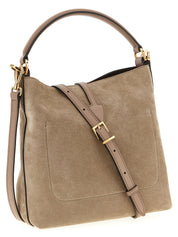 Tod's Beige Calfskin Mini Bucket Bag