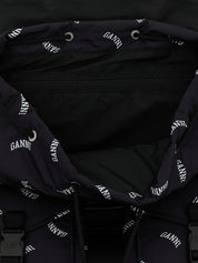 Ganni Black Polyester Backpack